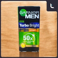 Garnier Men Pria Acno Fight Turbo Bright Serum Cream SPF 50 40ml - Perlindungan Wajah Perawatan