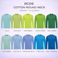 Lefonse RC05 Cotton Long  Sleeve Round Neck 160gsm Unisex
