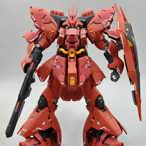 Gao Gao Model Rg 1/144 Sazabi Assembly Model Kit Action Figures Plastic Model Toys Comes With Water 