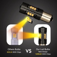 1156 Bayonet Bau15s / Ba15s Smd3030 Py21w Led Turn Signal Reverse Light - Bau15s Yellow