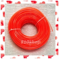 Grass Brush Cutter Mower Nylon Trimmer Line Tansi Red Orange 2.4mm Square Wire String