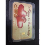 mini gold 0.1 gram happy anniversary emas 999