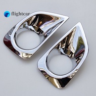 (FT) Toyota Vios/Yaris 2014, 2015, 2016, 2018 Automotive Accessories ABS Chrome Front Fog Lamp Frame