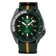 [Watchspree] Seiko 5 Sports NARUTO &amp; BORUTO Limited Edition (ROCK LEE) Green Nylon Strap Watch SRPF73K1