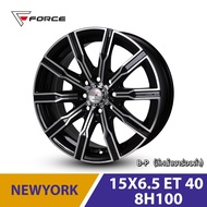 SMB ล้อแม็กรถเก๋งขอบ 15 รุ่น NEW YORK 15X6.5 4x100  4รู114.3  ออฟเซ็ท 40 (ราคาต่อ4วง)