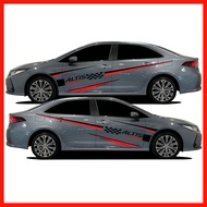 สติ๊กเกอร์แต่งTOYOTA ALTIS ชุดแต่งแอลติส สติ๊กเกอร์ซิ่ง สติ๊กเกอร์ติดรถ ชุดแต่งแอลติส sticker(สอบถาม