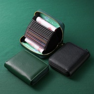 RFID First Layer Cow Organ Card Large Capacity Multi-Card Slot Real Card Holder ID Card Change 25.10