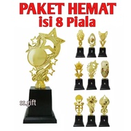 Paket Piala 8Pcs / Piala Murah Paket 8pcs Piala (Tanpa Stiker)