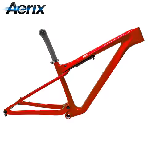 T1100 Full Suspension Carbon 29er XC MTB Frame Boost 148x12mm Thru Axle BSA 73mm Disc Brake with 215