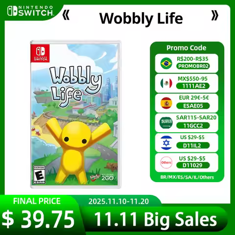 Wobbly Life Nintendo Switch Game 100% New Nintendo Physical Game Card for Switch Game Console