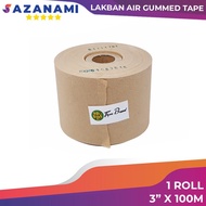 LAKBAN AIR 3" Inch x 100M GUMMED TAPE TIGER CRAFT PAPER KRAFT TAPE