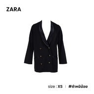 Zara เสื้อเบลเซอร์กระดุมทอง สีดำ A006-39