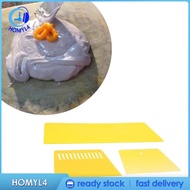 [Homyl4] 3 Pieces Auto Body Filler Spreaders Yellow Reusable Putty Tool for