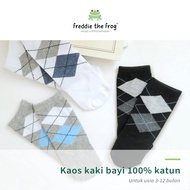 KATUN 100% Cotton Argyle Pattern Baby Socks | Freddie the Frog