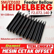 HEIDELBERG SM102 BELLOWS CD102 FEDER HARMONICA BELLOWS F2.072.140 /04