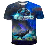 Giải trí dễ thương hàng đầu Jurassic World T-Shirt cho trẻ em Quần áo nam Jurassic Park T-Shirt cho