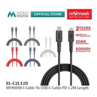 MYMOSH EL-C2L120 CABLE I-CABLE TO USB-C PD 1.2M/FAST CHARGING/ 30KG TEAR RESISTANCE/ CHARGE & SYNC/ 