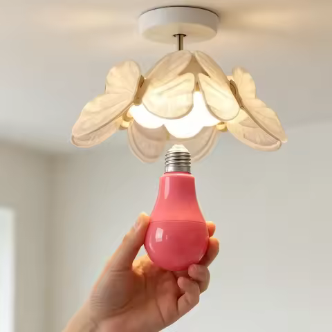 Pink LED Color Light Bulb Lamp 640Lumen A60 8W AC100-240V E27 B22 Decor Bulbs for Bedroom Wedding Pa