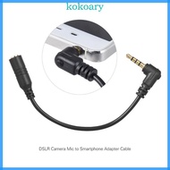 KOK 13cm Auditory Extension Cable 3 5mm to 3 5mm Extension for Smooth Connection of Microphones to D