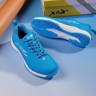 Giày Cầu Lông Giày Bóng Chuyền XP CL10 JMAX Nam Nữ Chính Hãng Màu Trắng Xanh - Đế Eva Giảm Chấn Nhẹ 