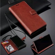 Leather Flip Cover Oppo Reno3A91 - Case Casing Cover Wallet