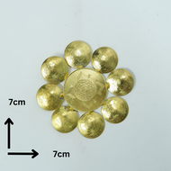 Brass Sri Chakra peedam Yantra Plate - Divine India