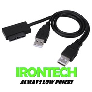 USB2.0 to 7+6 SATA II USB 2.0 to Mini SATA Cable Converter DVD CD-ROM