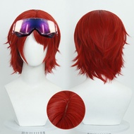 Zoya Pomchenkova Cosplay Wig Delta Force Toxik Short Red Heat Resistant Synthetic Hair