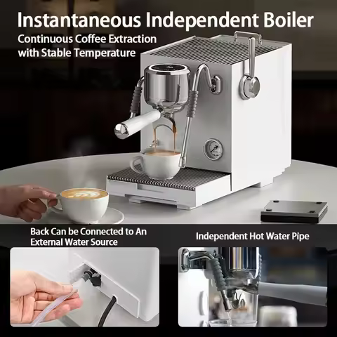 Three Boiler Semi-Automatic Espresso Machines Cafe Expresso Maker Espresso Coffee Machine