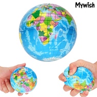 [mywish]Squishy Squeeze World Map Globe Palm Ball Slow Rising Stress Reliever Kids Toys