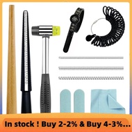 Ring Mandrel Ring Sizer Tool Ring Measurer with Quarter Sizes Finger Size Measuring Ring Shaper to F