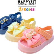 HAPPYFIT FOOTWEAR [ STRAPY 37 ] 1-5 years old GIRL RIBBON BEAR Shoes Slides Kasut Sandal