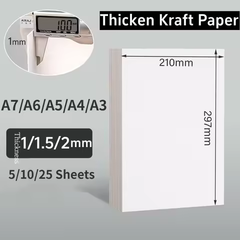 White Card Paper A4 High Quality Thickened Hard A5 Paperboard Diy Blank Postcard A7 Small Cardboard 