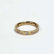 Tiffany 3鑽 Au750 18K金 戒指