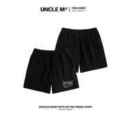 Uncle M crab leg flannel shorts 350GSM for men and women Unisex Embroidered - True Short