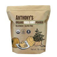 Anthony's Organic Maca Root Powder, 1 Pound (about 453.6g), Gelatin Enhances Biological Use, Gluten-