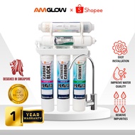 AmGlow 5 Series Water Filter System with Alkaline (FOC Installation and Warranty 1Year)- Anti-Bacter