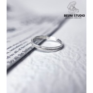 BEUNI HANDMADE PREMIUM 999 SILVER RING ANTIRUST NO ALLERGIC WATER PROOF WITH 999 MARK 999 SILVER