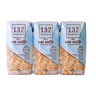 137 Degrees Oat Unsweetened Dairy Free Milk 3x180ml