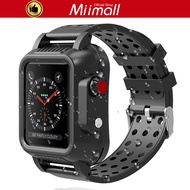 Miimall Apple Watch Series 6/SE/5/4/3/2/1 Case and Strap,IP68 Impact Resistant Protective Case with Waterproof Strap for Apple Watch