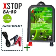 X STOP Fence Energizer Battery / AC DC / 240V 12V / Pagar Dawai Elektrik Kebun Ladang Rumah BA80 BA1