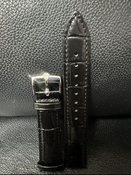 全新 rolex 勞力士 黑色 錶帶 錶扣 watch strap 19mm 20mm 銀扣