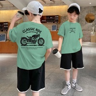 KATUN Unisex children's distro t-shirt motors theme premium cotton material sage color teenage fashi