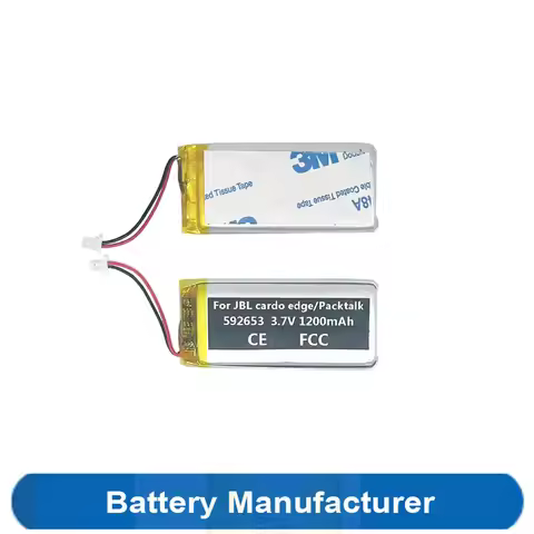 Original Replaces 1200mAh 592653 Battery For JBL Cardo edge / Packtalk Bold Gaming Headset Headphone