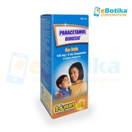 Biogesic (Paracetamol) Syrup 120mg/5ml 60ml (Orange Flavor)