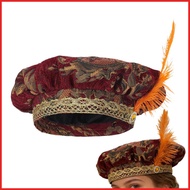 Medieval Hat for Men Renaissance Cosplay Headpiece Tudor Costume Cosplay Hat for Men for Holiday Par