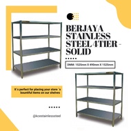 BERJAYA  STAINLESS STEEL 4 TIER RACK - SOLID ( TR4-60)