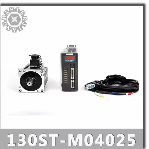 130ST-M04025 220V 1KW AC Servo motor 1000W 2500RPM 4N.M. Single-Phase ac drive permanent magnet Matc