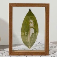 Picture frame, transparent photo frame with 2 glass sides (12,7x17,8cm)