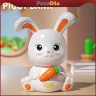 [PETSOLA] Bunny Piggy Bank Money Box Saving Box Figurine Money Saving Box Sculpture for